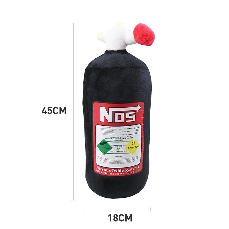 NOS Bottle Pillow Car Decor Headrest Cushion Plush Pillow