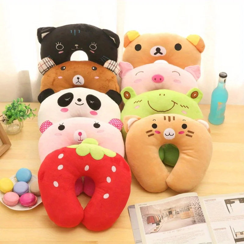 Pillow Puff Animal Comfort Neck Pillow – Cute & Ultra-Soft Travel Buddy