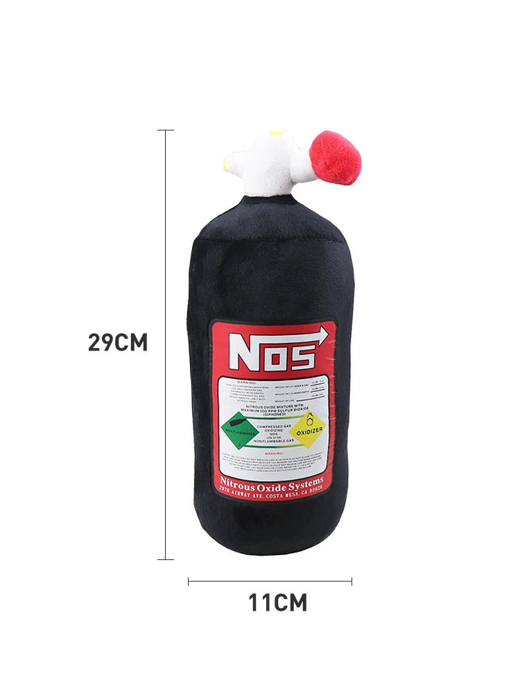 NOS Bottle Pillow Car Decor Headrest Cushion Plush Pillow