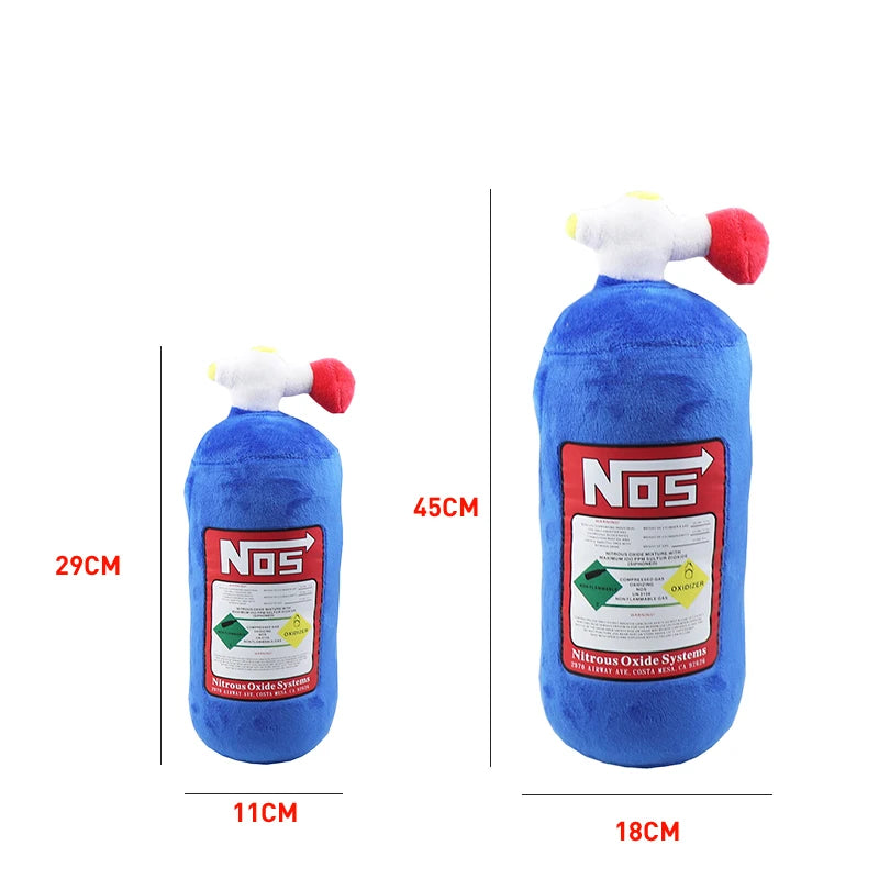 NOS Bottle Pillow Car Decor Headrest Cushion Plush Pillow