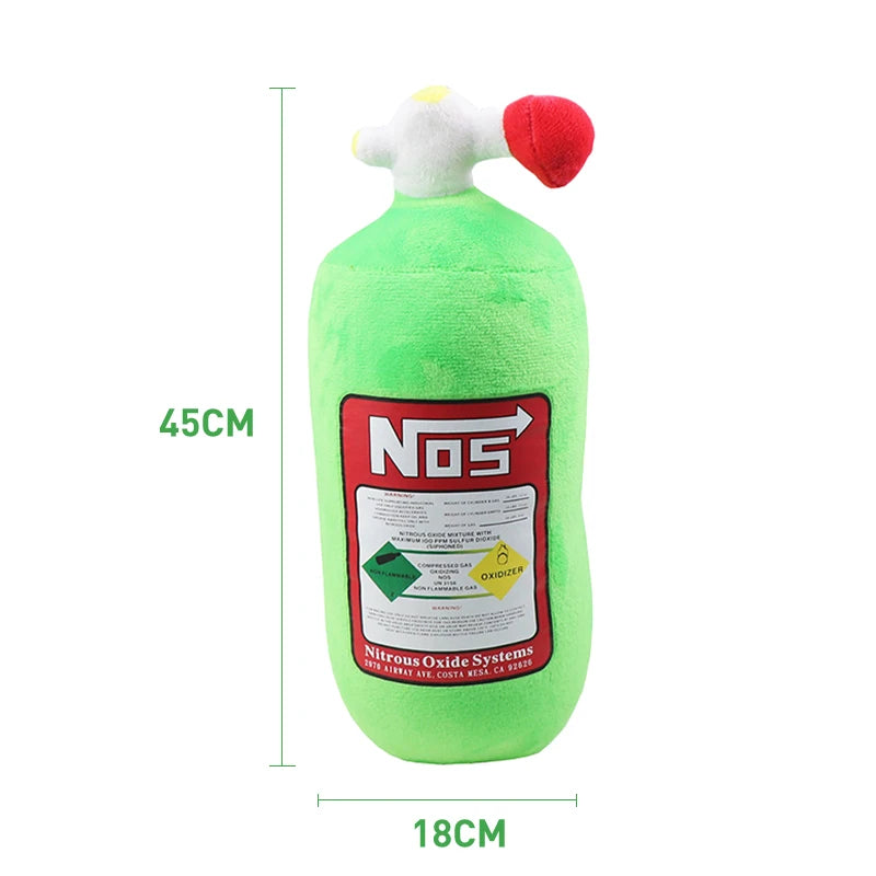 NOS Bottle Pillow Car Decor Headrest Cushion Plush Pillow